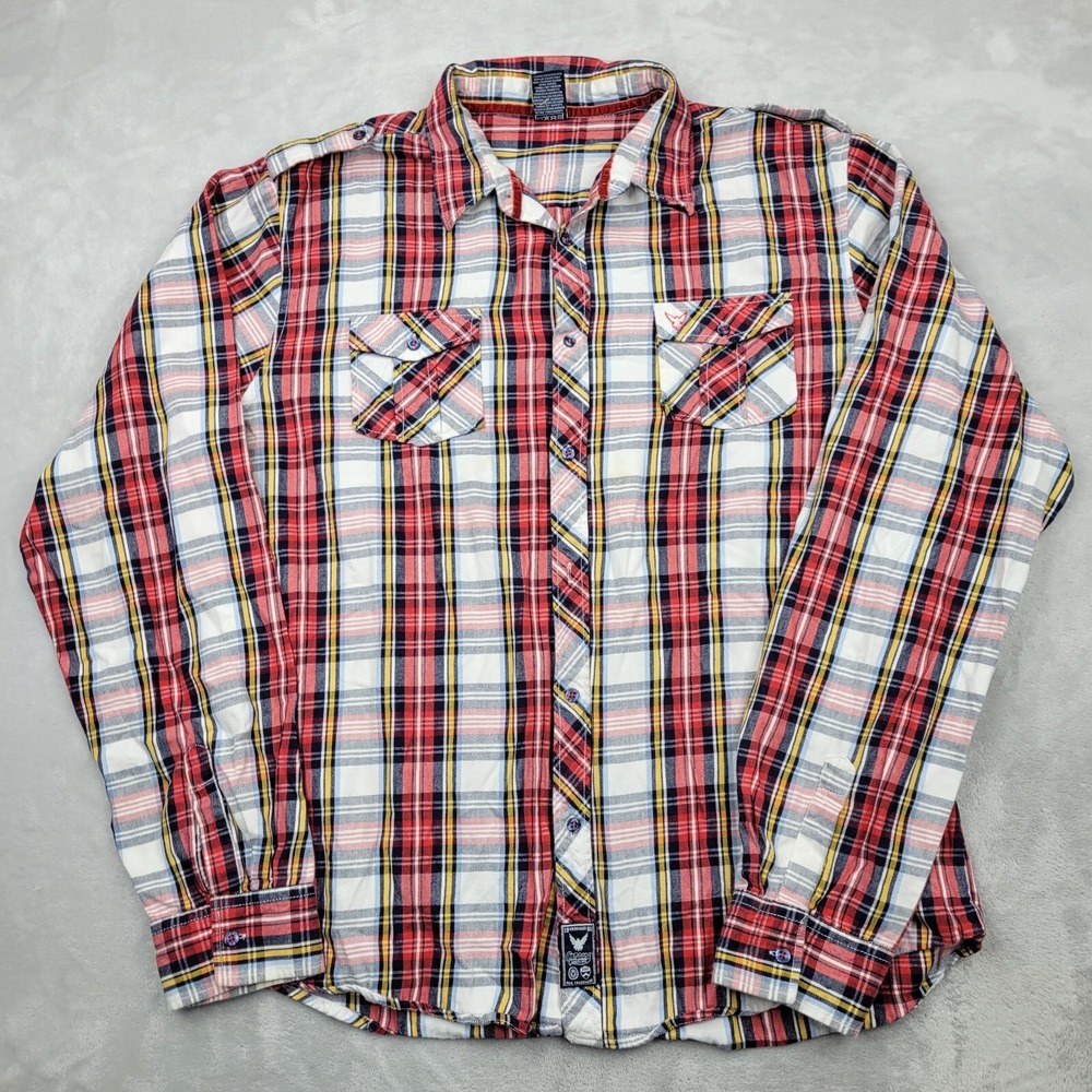 Company 81 Shirt Mens XXXL Long Sleeve Flannel Sportsman Work Mechanic Adult 3XL